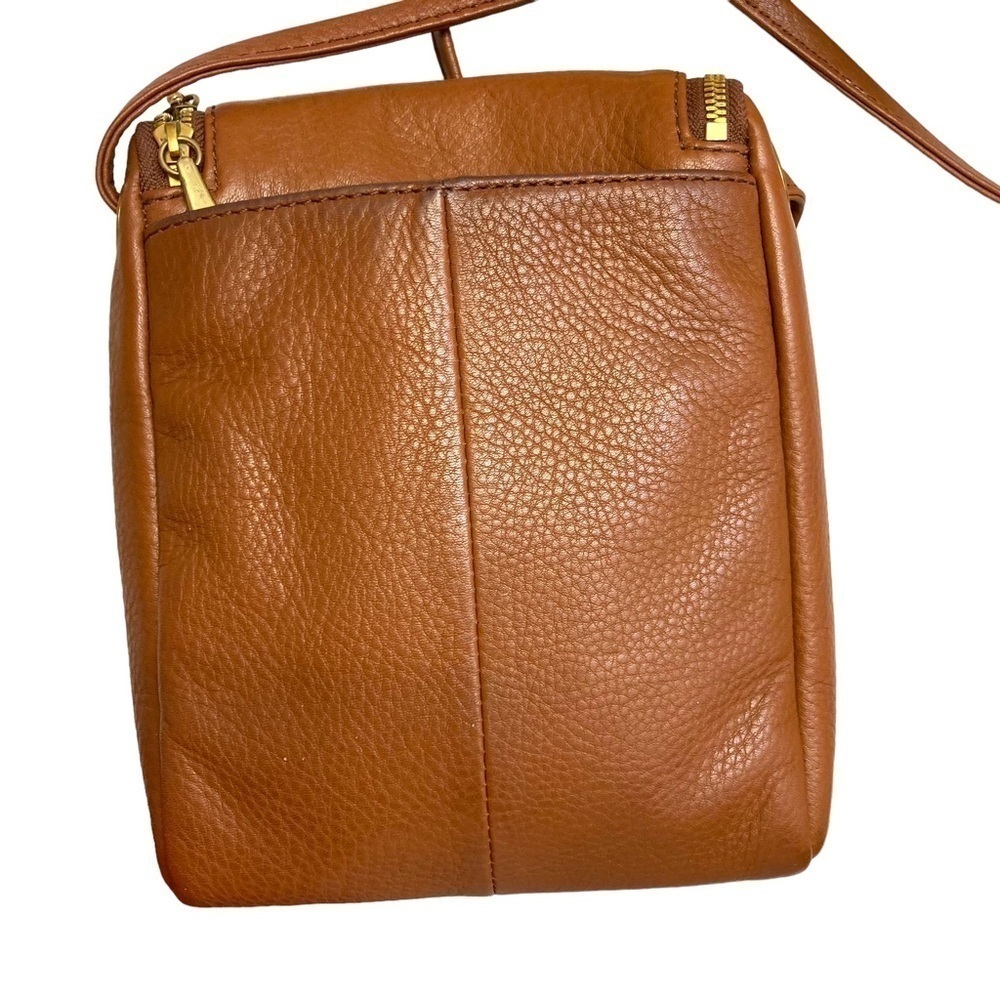 Hobo brown leather crossbody bag - Picture 3 of 11